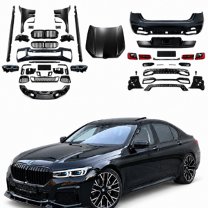 Комплект переоборудования BMW 7 серии G12 2015–2019 в G12 LCI 2020, чёрные глянцевые детали