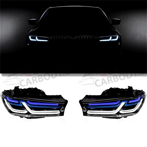 BMW 5 Serijos G30 G31 F90 LCI Tinaktys Plug & Play LED Priekiniai Žibintai