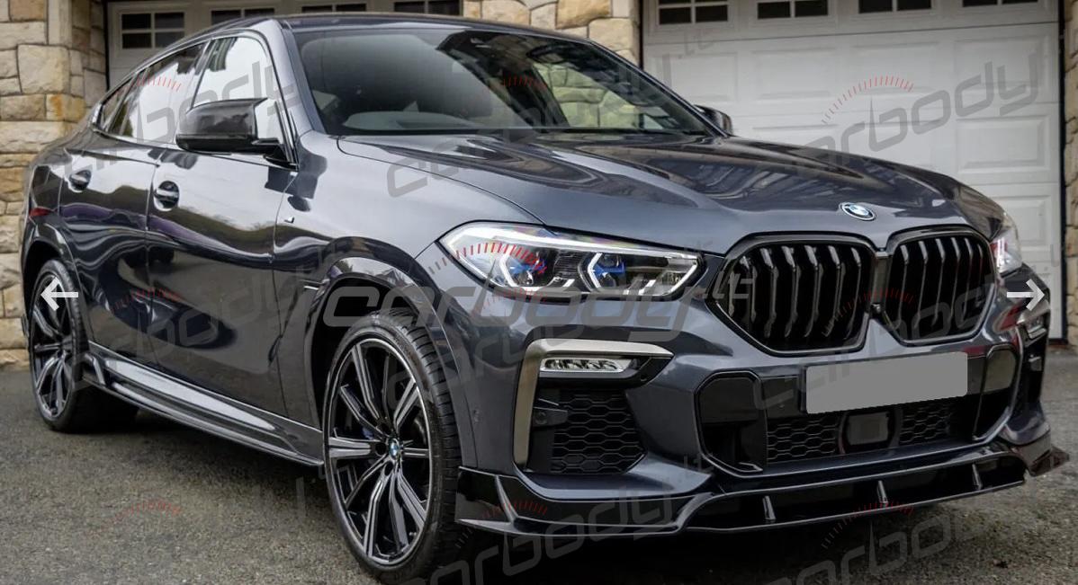 BMW X6 G06 Juodas blizgus Black Knight apdailos komplektas. - Image 3