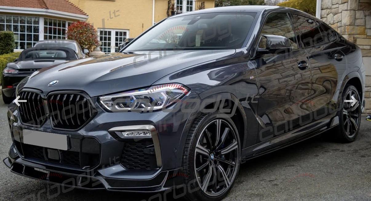 BMW X6 G06 Juodas blizgus Black Knight apdailos komplektas. - Image 2