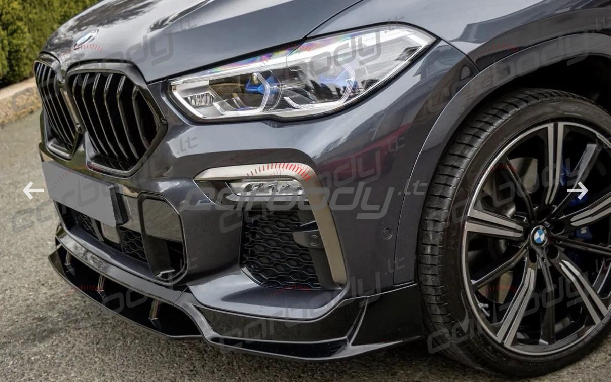 BMW X6 G06 Juodas blizgus Black Knight apdailos komplektas. - Image 4