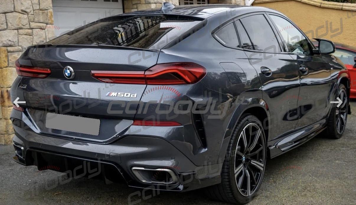 BMW X6 G06 Juodas blizgus Black Knight apdailos komplektas. - Image 5