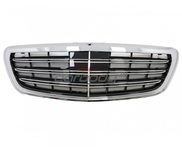 Chromuotos grotelės skirtos Mercedes- Benz W222 modeliui.