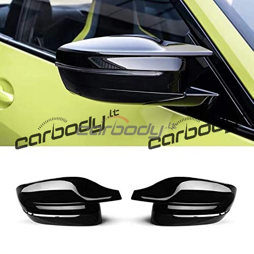 M Veidrodėlių dangtelių komplektas skirtas BMW G11, G12, G15, G20, G22, G30, juodi blizgūs