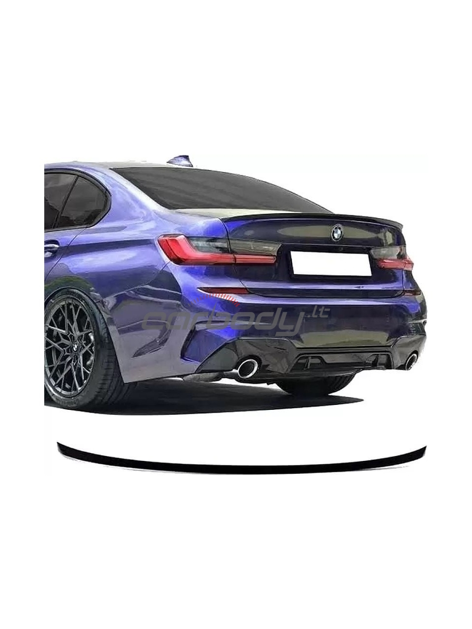 BMW G20 / G80 Performance V1 Spoileris ant bagažinės, juodas blizgus