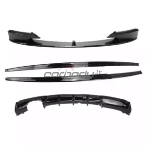 BMW F30/F31 325/328/330 spoileru un apdares komplekts, melns spīdīgs
