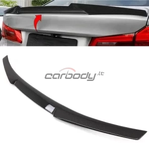 M4 stila bagāžnieka spoileris BMW G30/F90 M5, melns spīdīgs