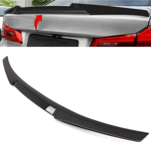 M4 Stiliaus bagažinės spoileris BMW G30, F90 M5 juodas blizgus