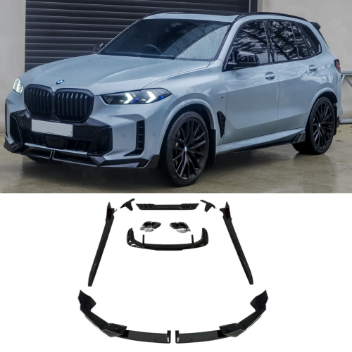 BMW X5 G05 LCI (2023-2026) Juodas blizgus AERO apdailų komplektas skirtas M Sport modeliams