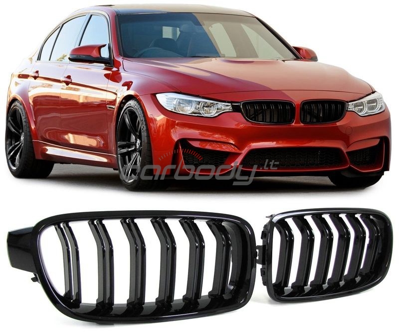 Performance Priekinės Grotelės skirtos BMW F30 / F31, juodos blizgios