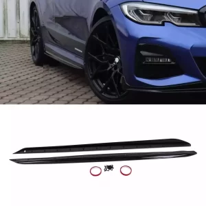 BMW G20/G21 2018+ M Sport sliekšņu uzliku komplekts, melns spīdīgs
