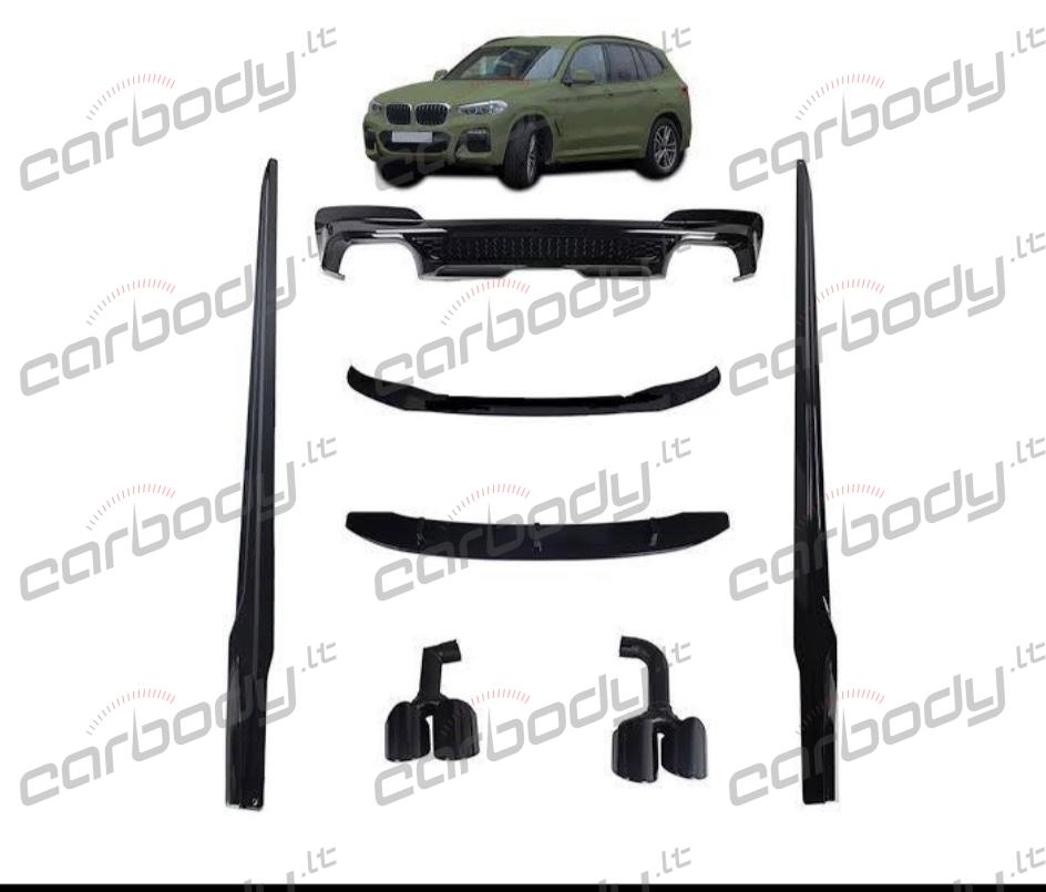 Bmw X3 G01 2017-2021 Black Knight Aero apdailos komplektas - Image 7
