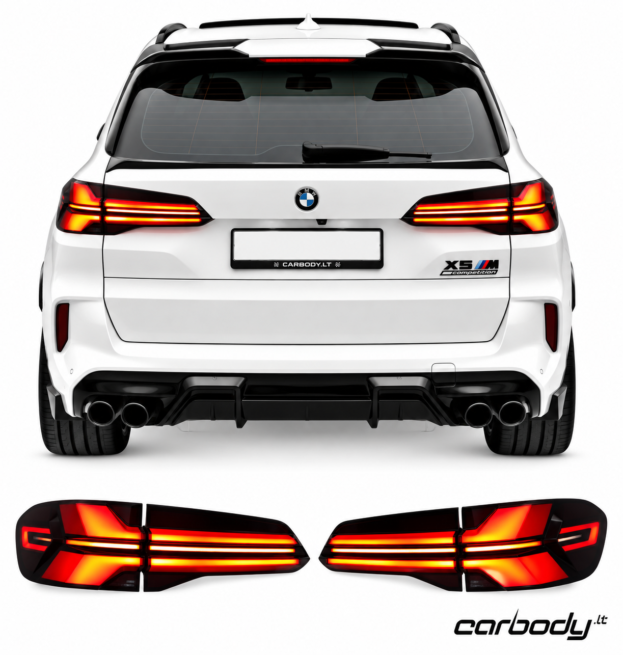 BMW X5 G05 2018-2023 LCI Stiliaus Galiniai žibintai